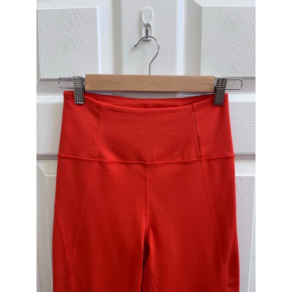 Girlfriend Collective Orange Leggings Size Small Gym Workout - Picture 4 of 9